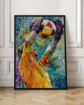Watercolor Goalkeeper Saving Goal Digital Art