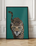 Chic Leopard with Glasses Digital Art