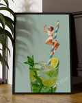 Retro Mojito Pinup Digital Art