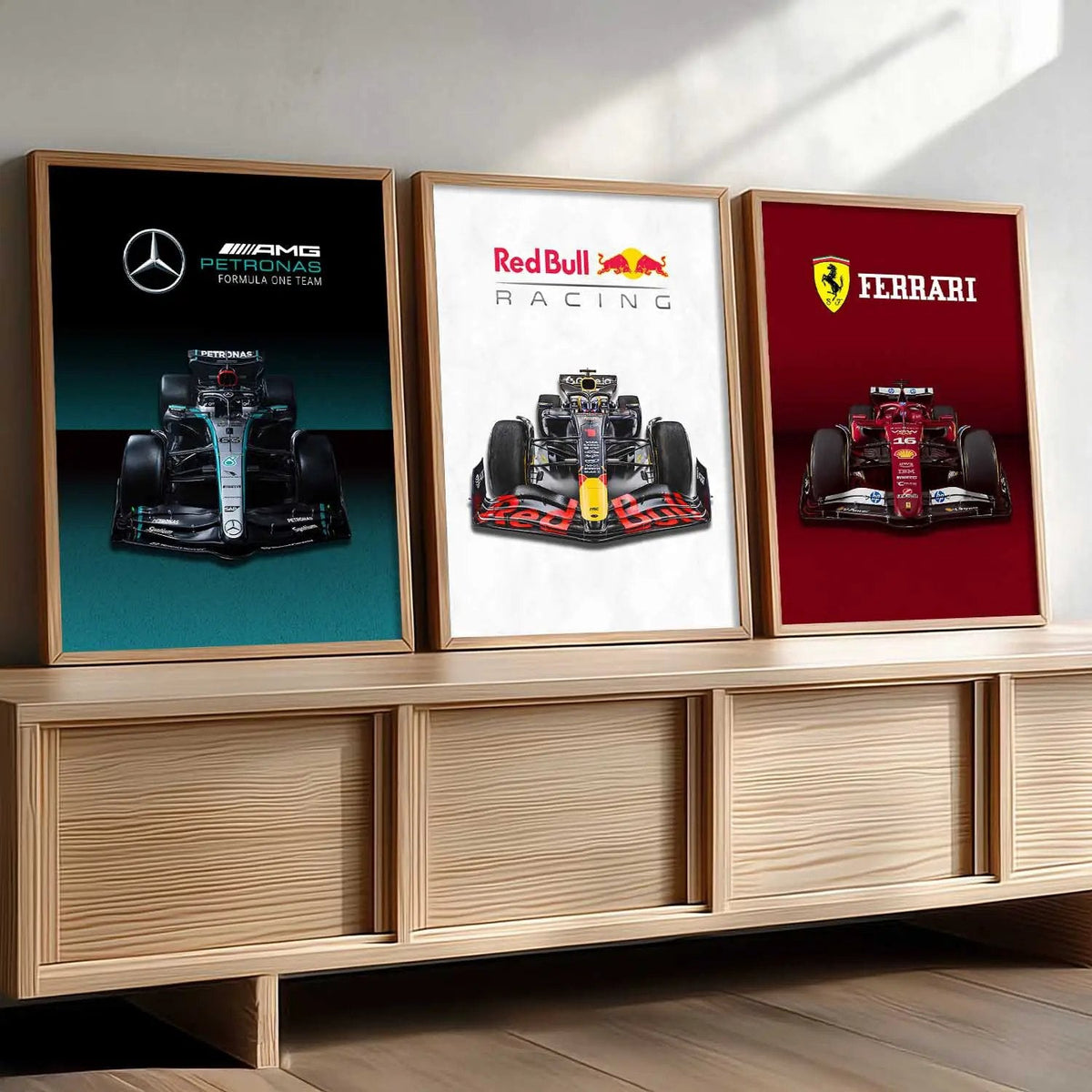Formula 1 Racing Teams Digital Artwork Trio