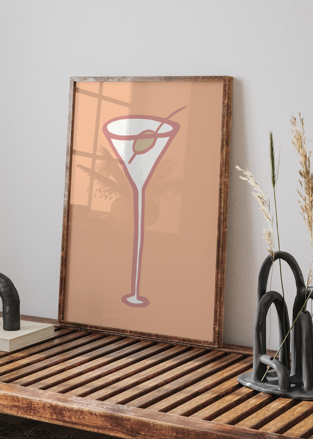 Minimalist Martini Cocktail Digital Art