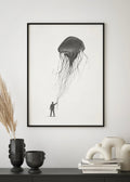 Surreal Jellyfish Leash Digital Art
