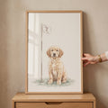 Golden Retriever Golf Puppy Digital Art