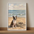 Boston Terrier at the Beach Digital Art