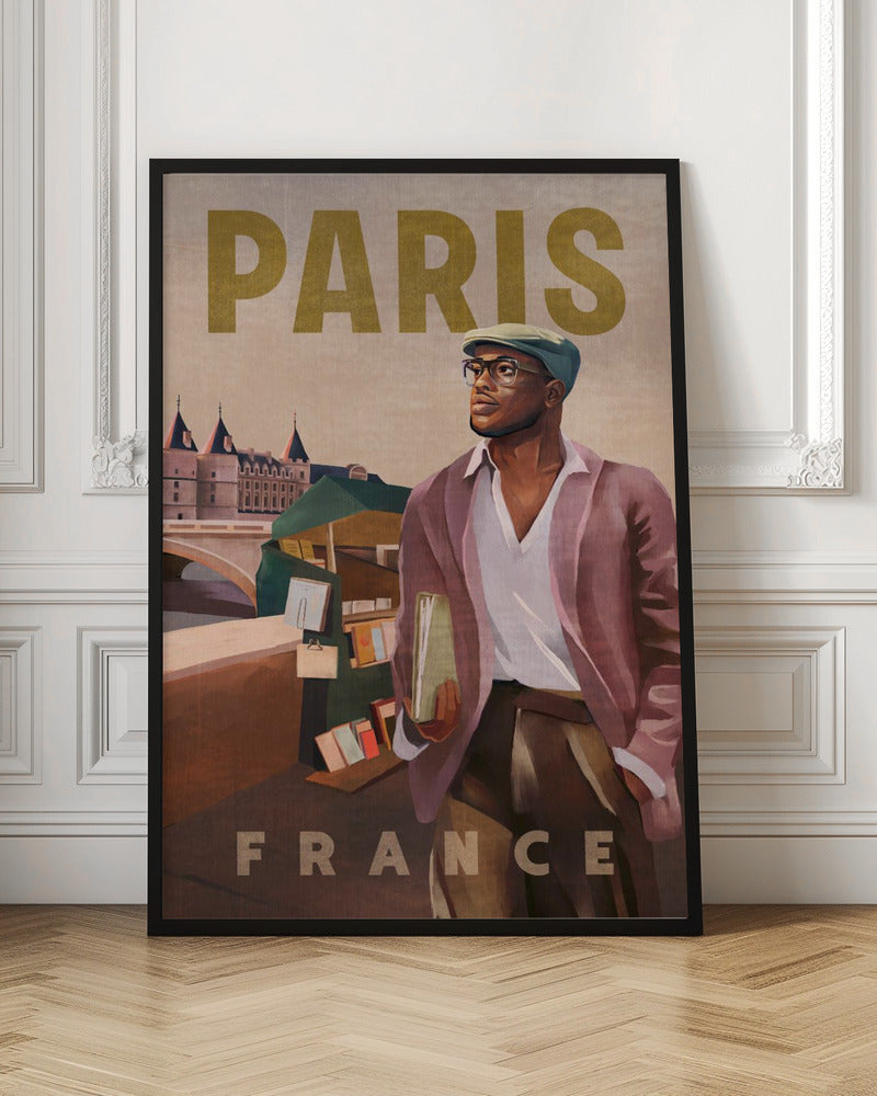 Paris France Vintage Travel Poster Digital Art