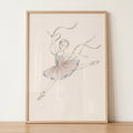 Graceful Ballerina Watercolor Digital Art