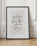 Whatever Doesn't Kill Me Makes Me Stronger Typography Print