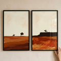 Rustic Desert Rider Digital Art Set
