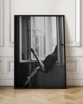 Legs Out The Window Monochrome Photography