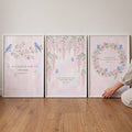 Christian Scripture Watercolor Trio Digital Art Print