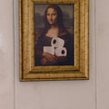 Mona Lisa Toilet Paper Canvas Print