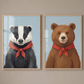Charming Woodland Animals Digital Art Set