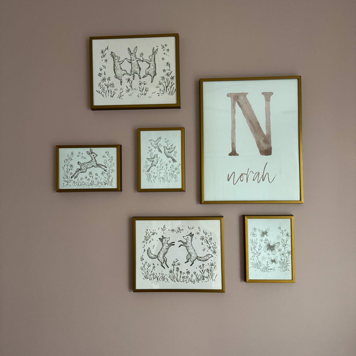 Charming Woodland Animal Gallery Wall Digital Print Set