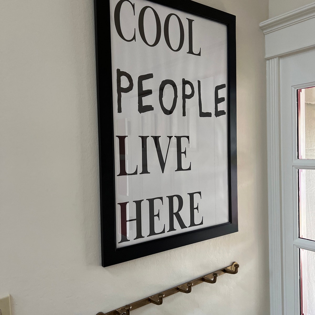 Cool People Live Here Typography Digital Print