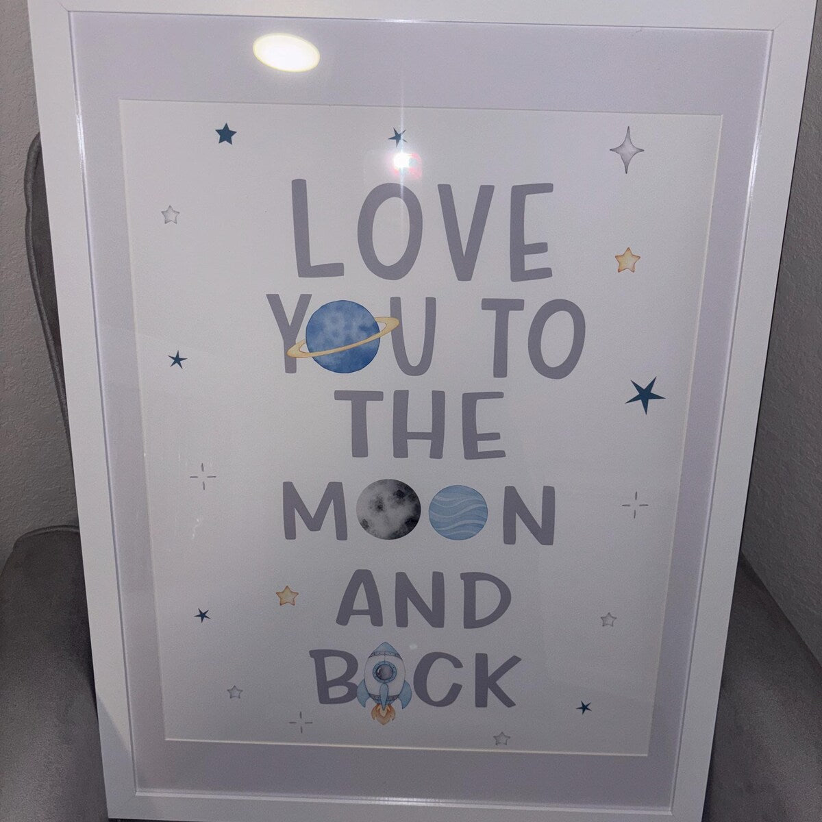 Love You To The Moon And Back Digital Nursery Art