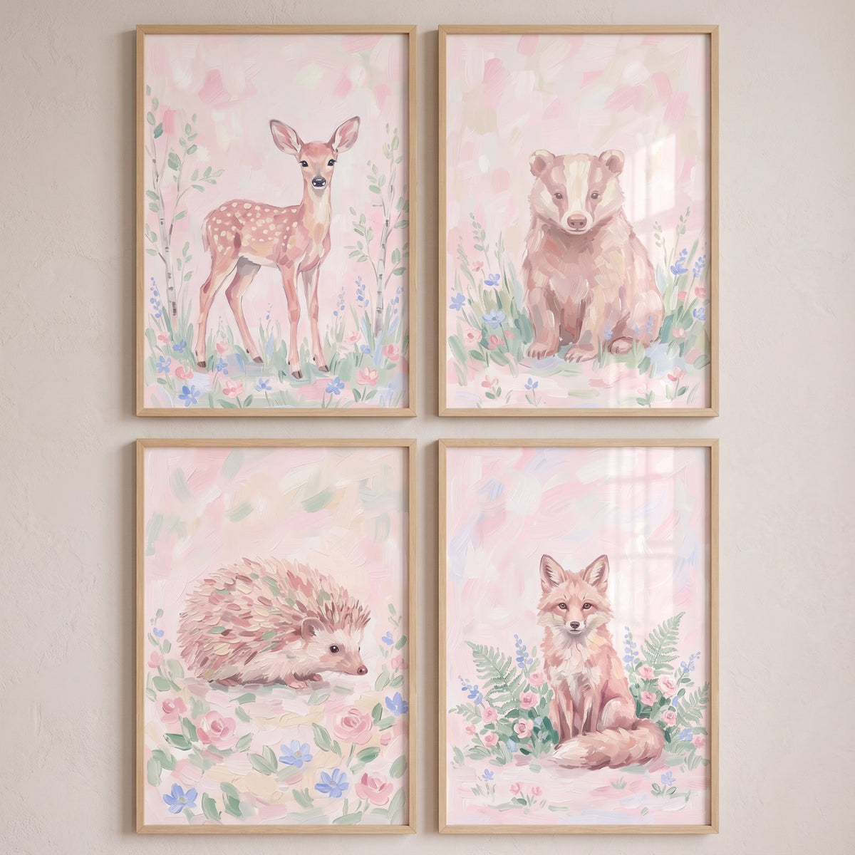 Enchanted Woodland Animals Digital Art Set