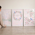 Fearfully and Wonderfully Made Floral Triptych Digital Art