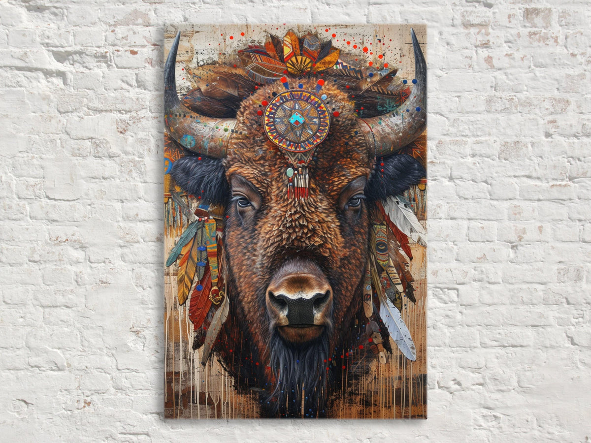 Bohemian Bison Spirit Digital Art