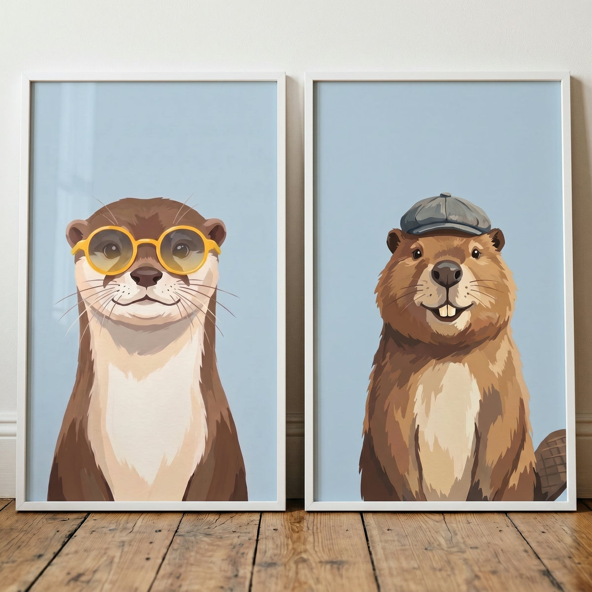 Dapper Animal Gentlemen Digital Art Print