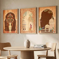 Mughal Architecture Trio Digital Artwork