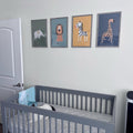 Cute Safari Animals Nursery Digital Art Set