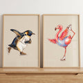 Ice Skating Animals Digital Art Set
