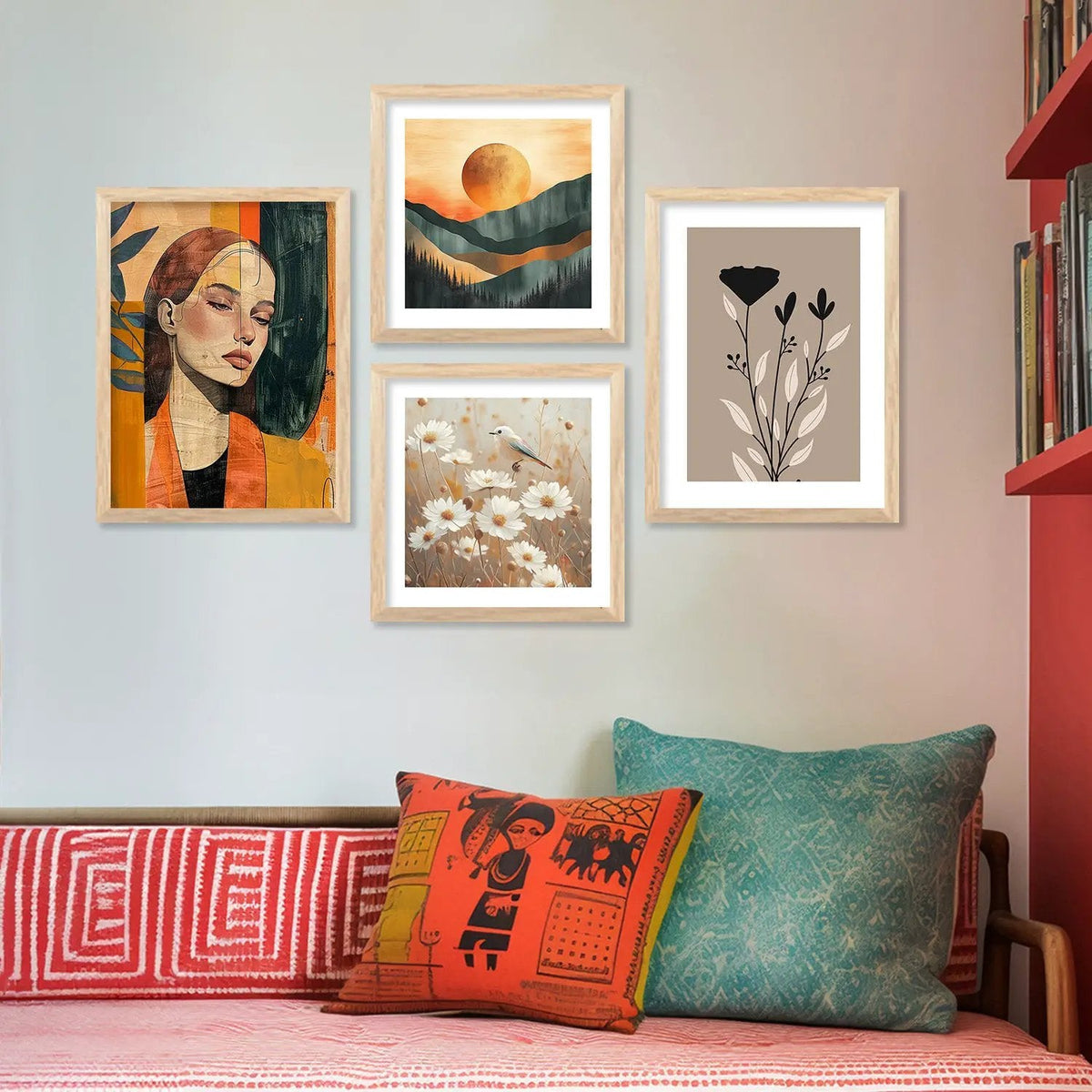 Eclectic Gallery Wall Art Set