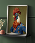 Dapper Rooster Digital Portrait