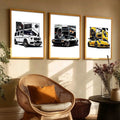 Exotic Car Trio Digital Art Collection