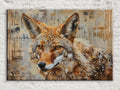 Abstract Fox Portrait Digital Artwork