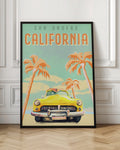 San Onofre California Vintage Surf Travel Poster