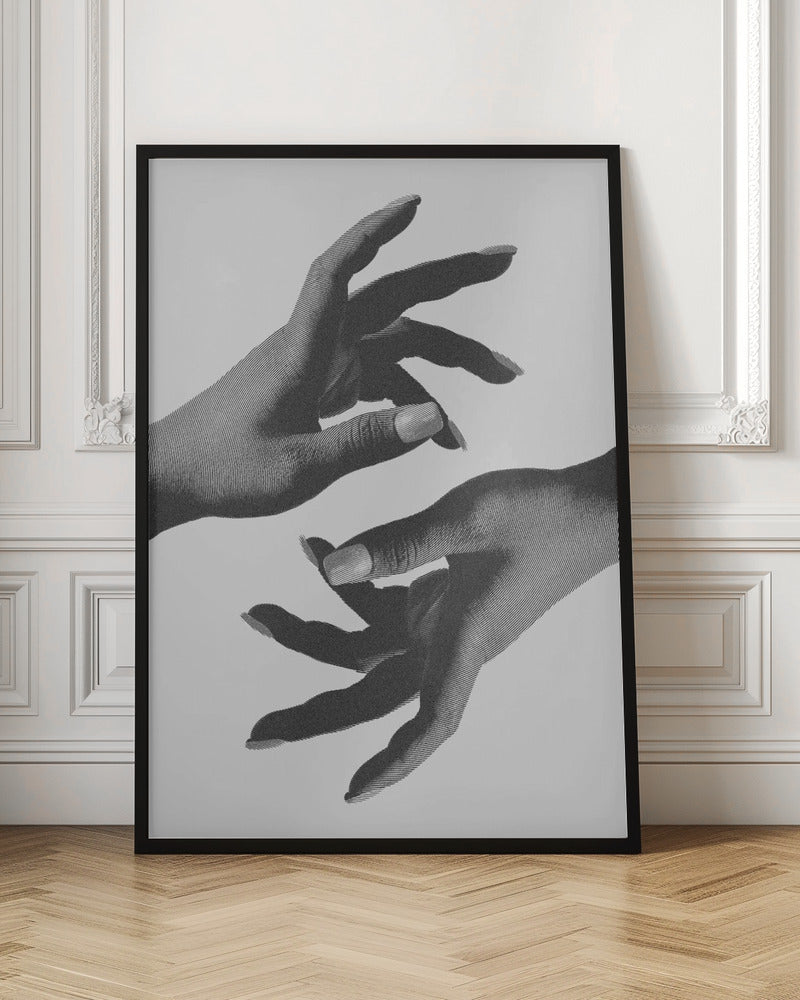 Minimalist Hands Digital Art