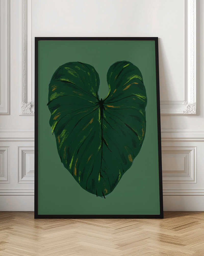 Botanical Heart Leaf Digital Art