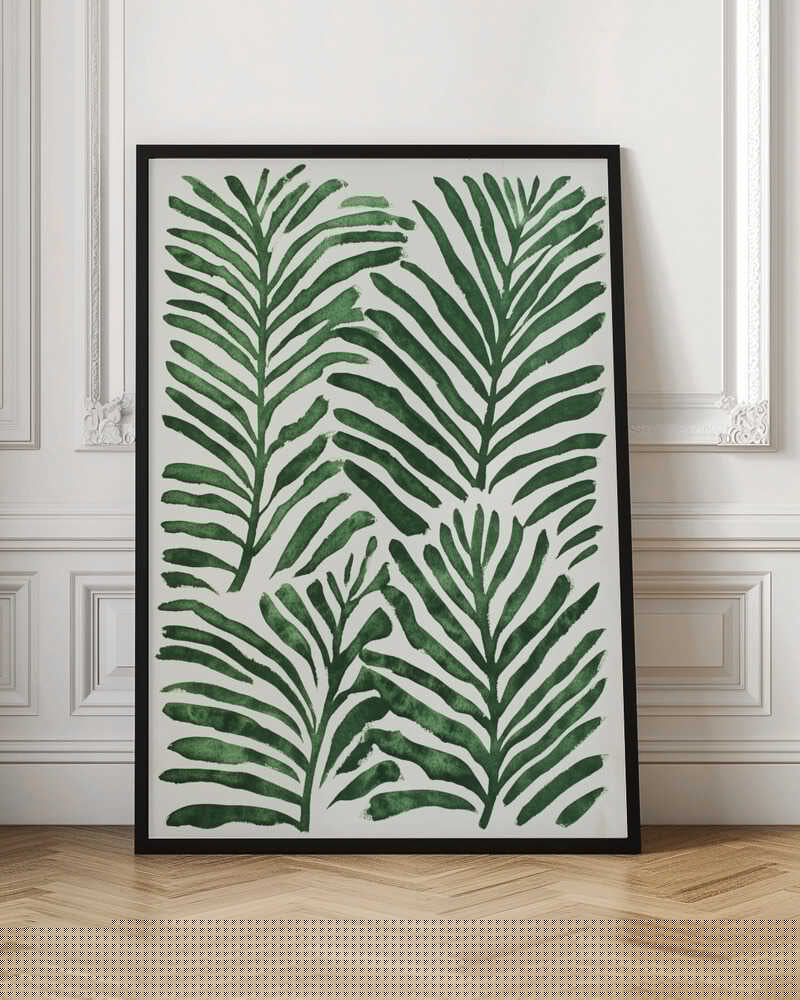 Verdant Palm Fronds Digital Art Print