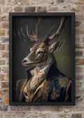 Regal Stag Gentleman High-Resolution Digital Artwork