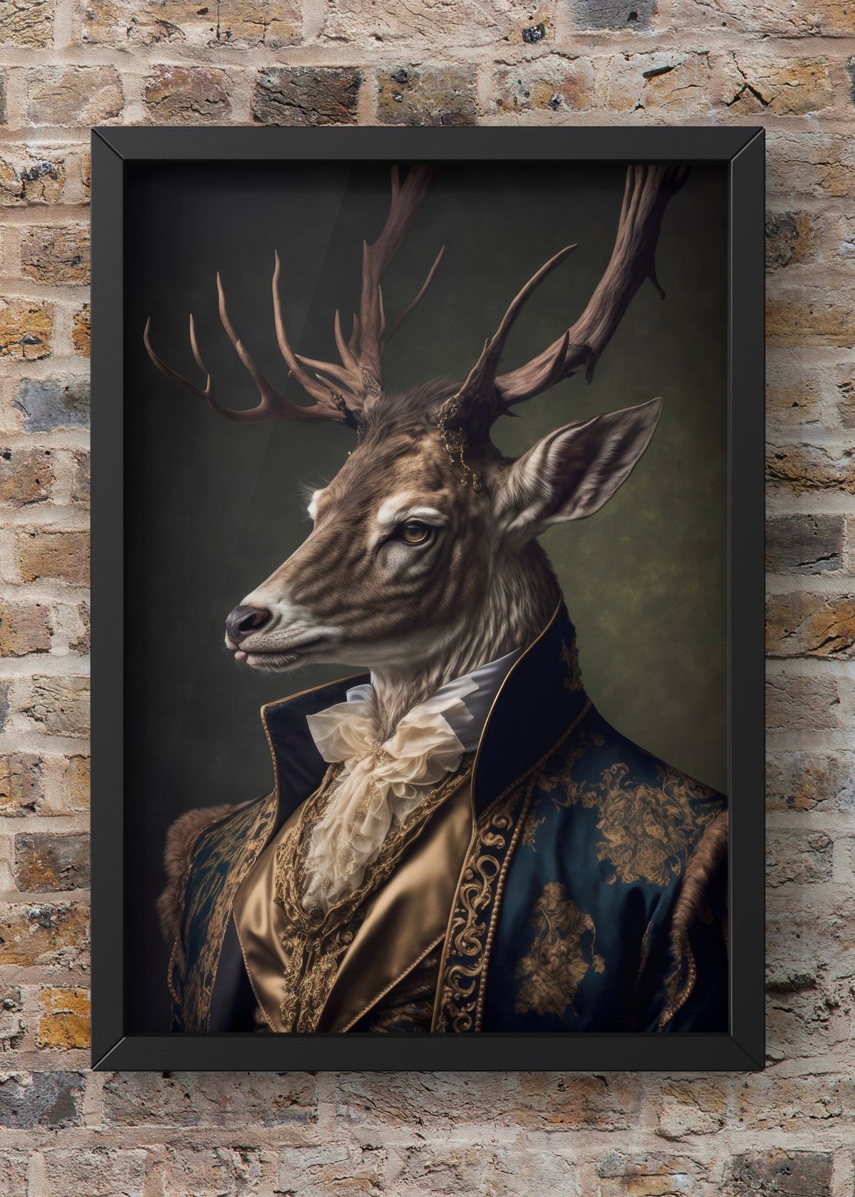 Regal Stag Gentleman High-Resolution Digital Artwork