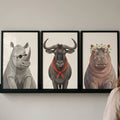 Chic Safari Trio Digital Art