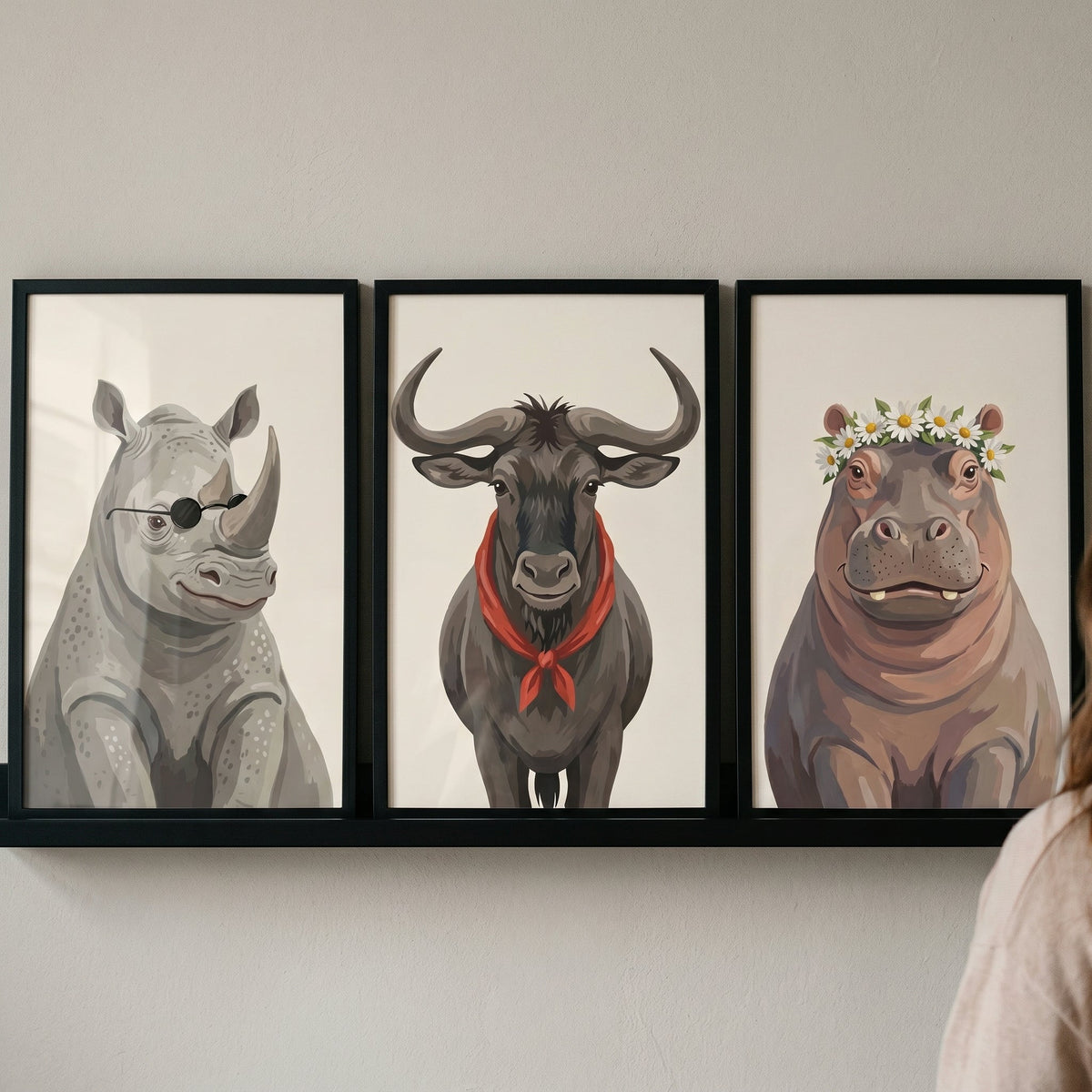 Chic Safari Trio Digital Art