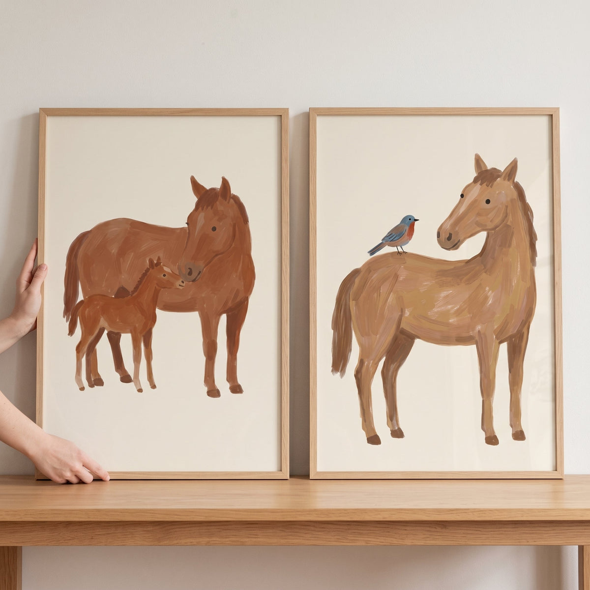 Charming Equestrian Kids Digital Art Set