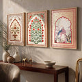 Mughal Heritage Triptych Digital Art