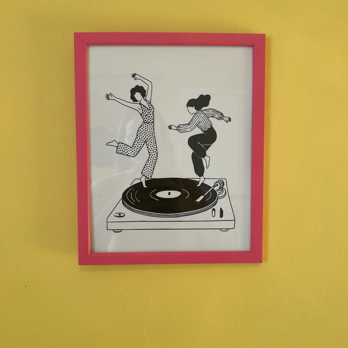 Dancing on Vinyl Digital Art Print