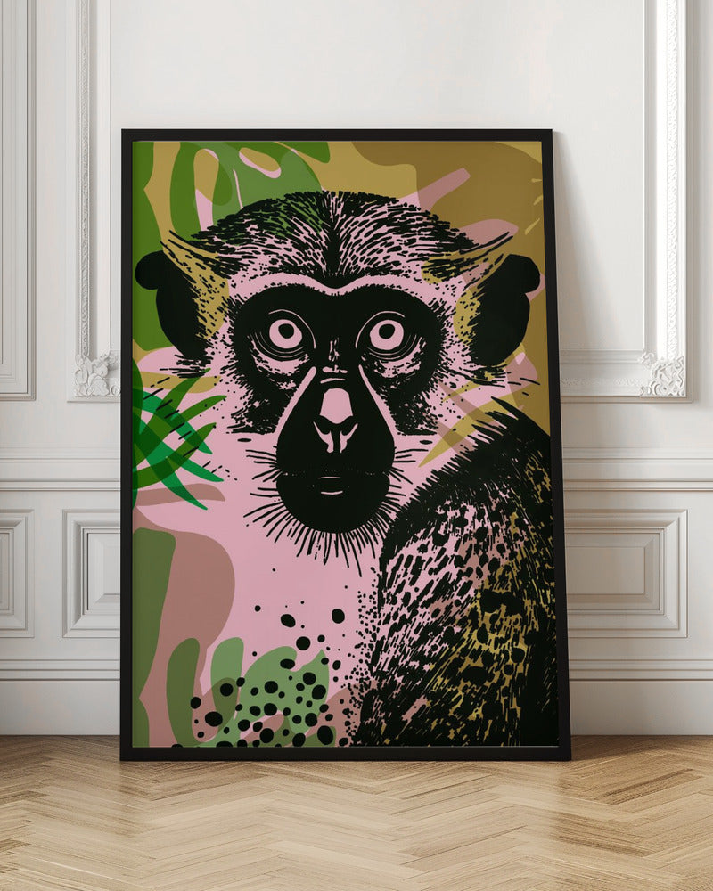 Abstract Jungle Monkey Digital Art