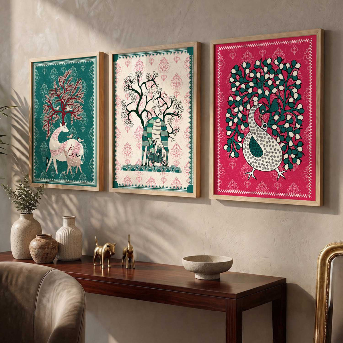 Indian Folk Art Trio Digital Download