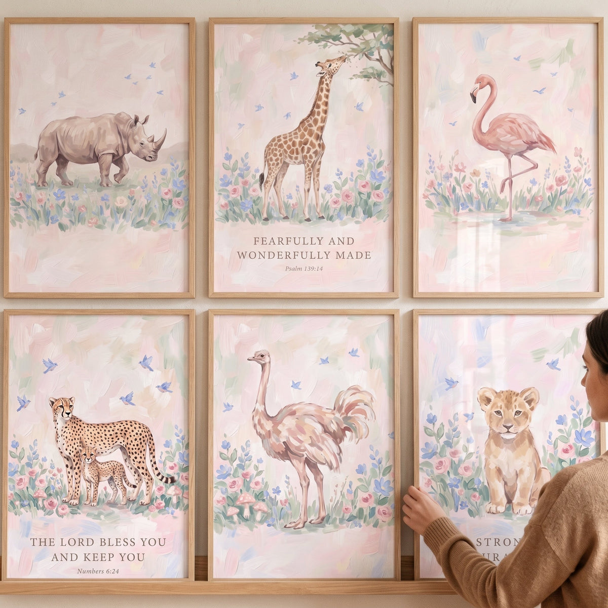 Safari Animals Nursery Digital Art Collection