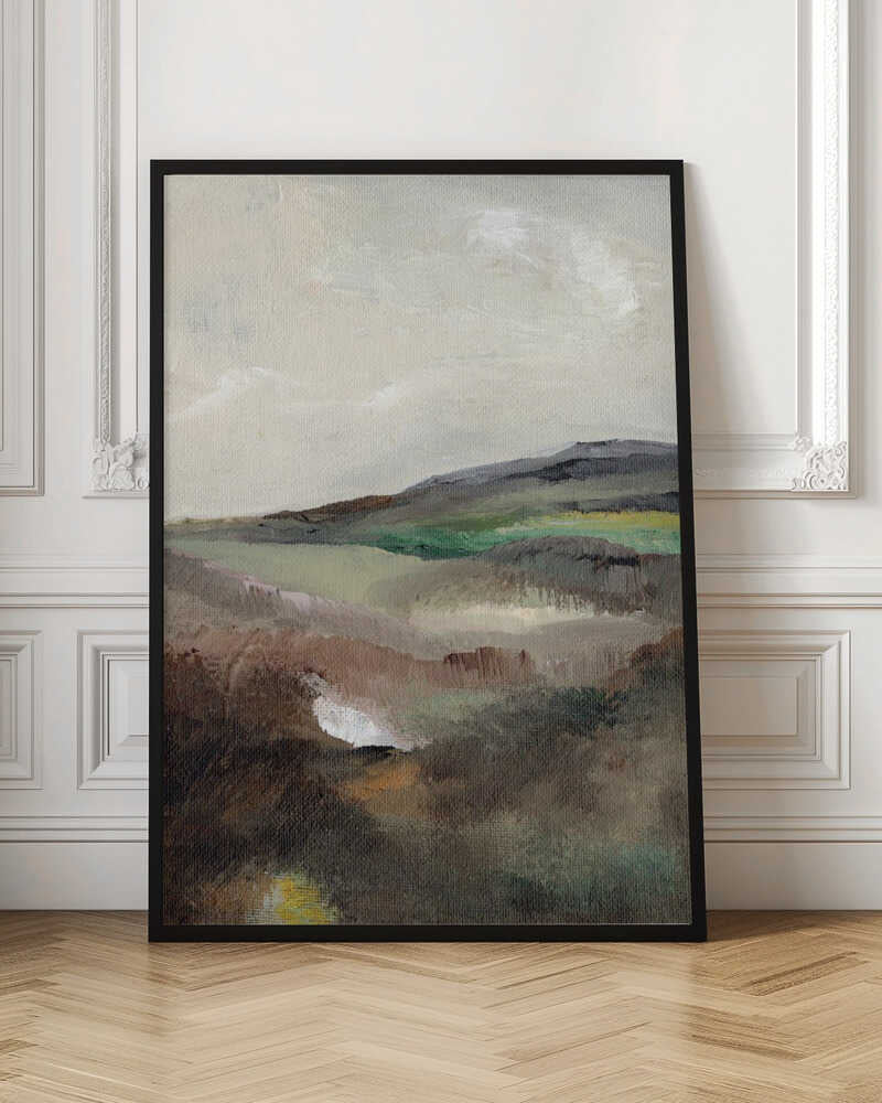 Moody Mountain Landscape Digital Art