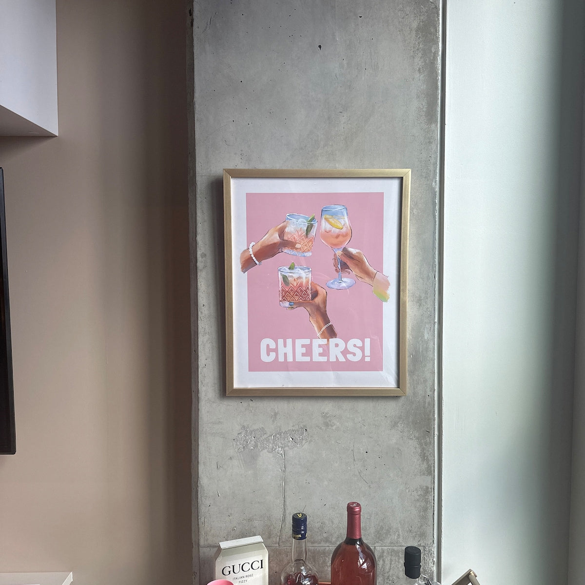 Cheers Cocktail Toast Digital Art Print