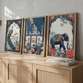 Mughal Heritage Triptych Digital Art