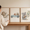 Charming Woodland Animals Music Trio Digital Art