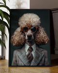 Dapper Poodle Digital Art Print