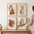 Charming Woodland Animals Digital Art Set